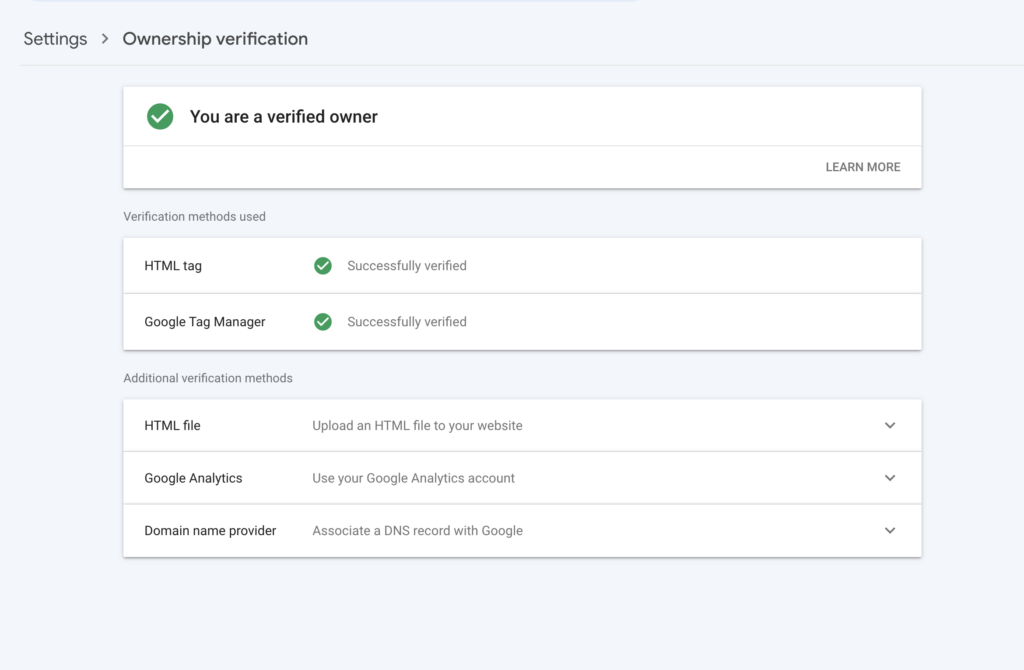 two and more verification methods for the same property