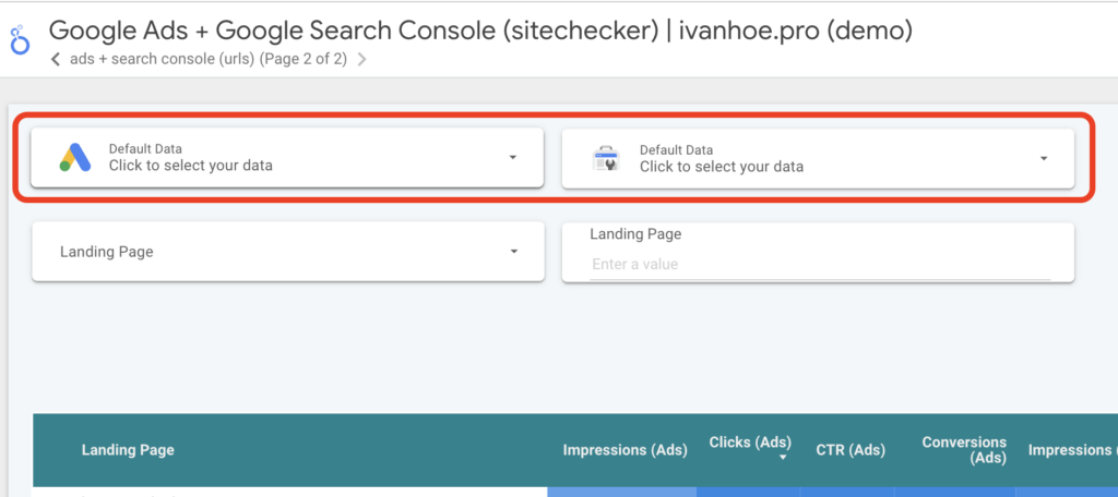 import google ads to search console