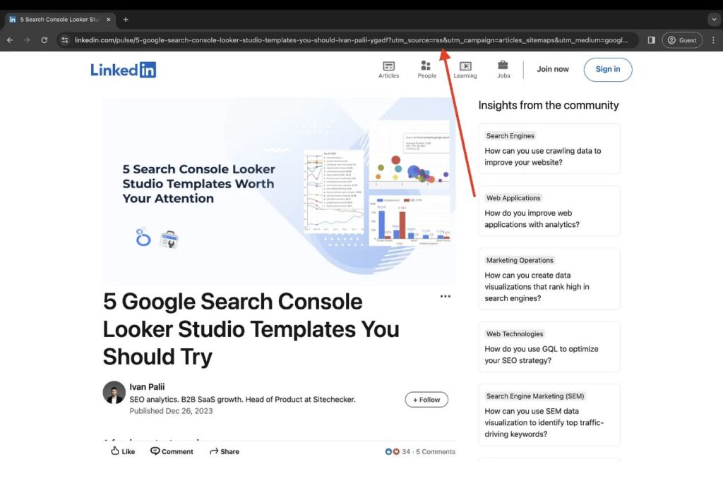 how to publish content on linkedin